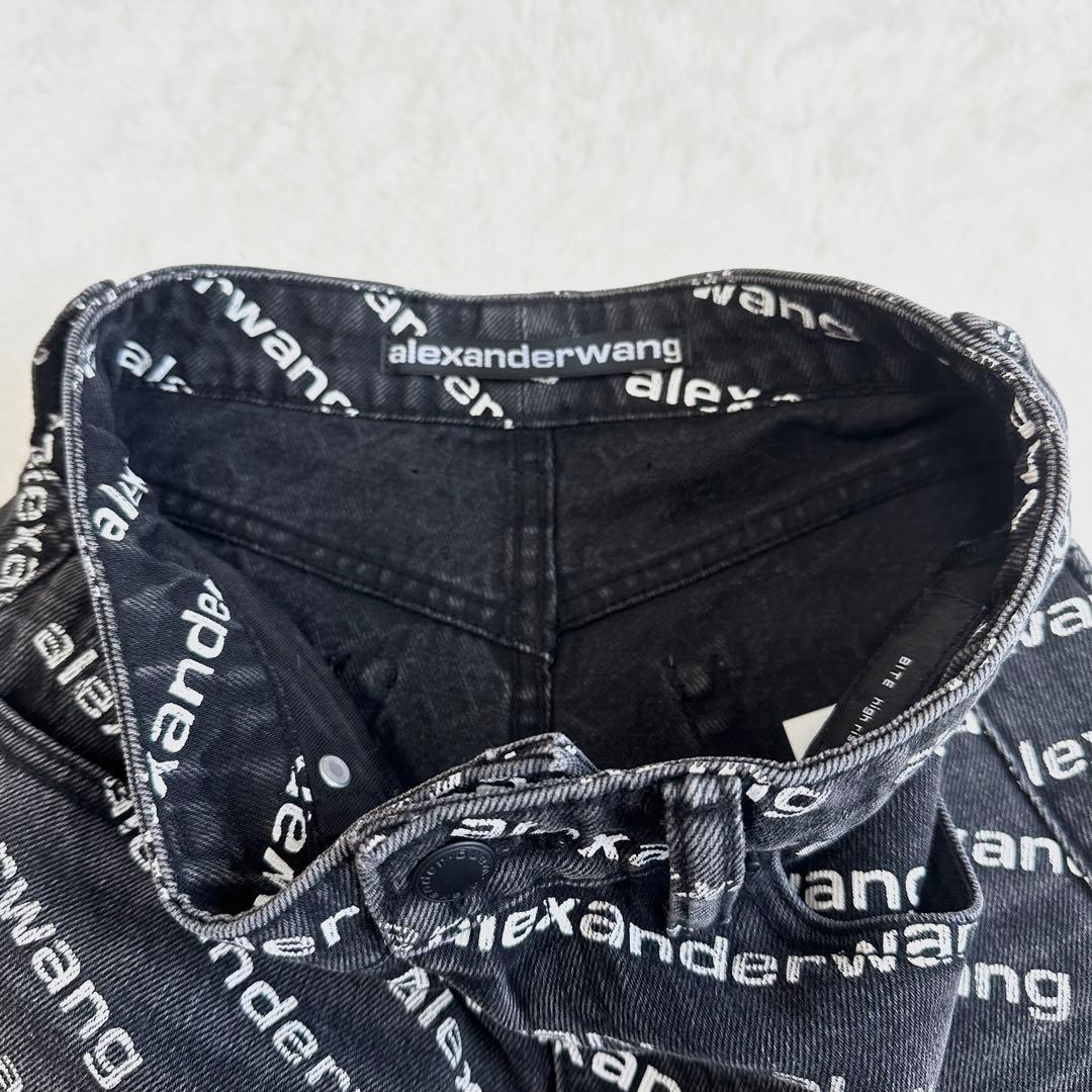 ♩✨alexanderwang ロゴプリント デニム ショートパンツ