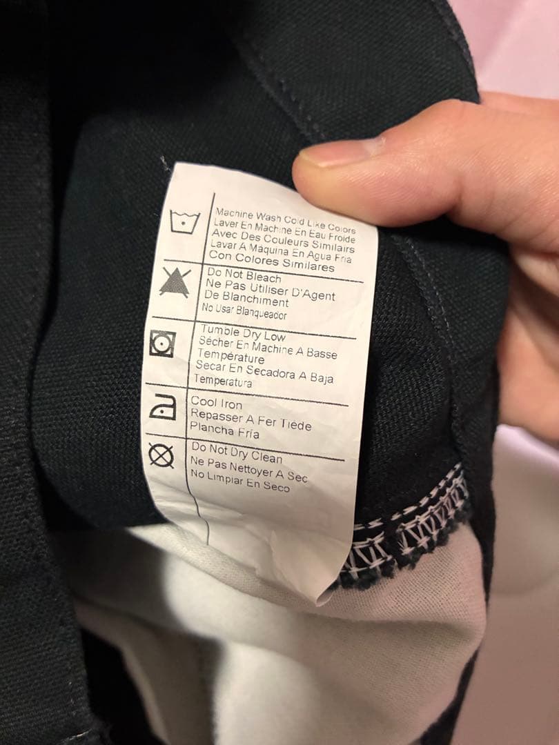 【美品】Carhartt カーハート ダブルニー 30 x 30 ブラック