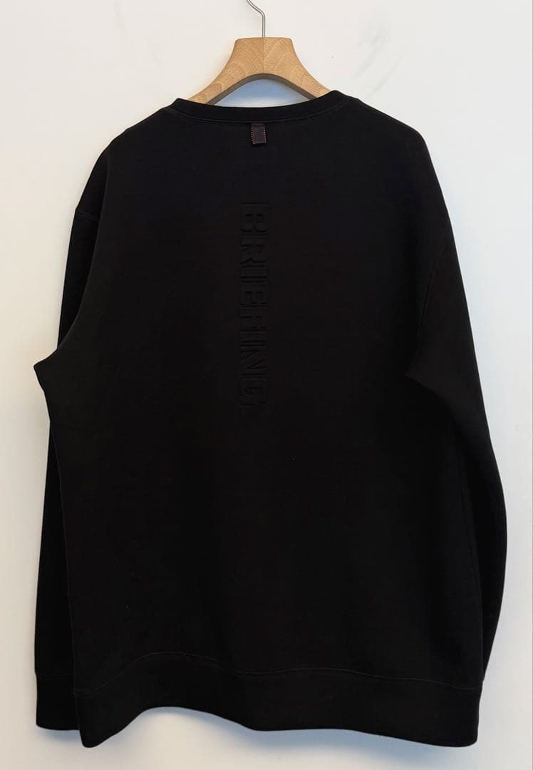 美品 ブリーフィング WARM 3D LOGO CREW NECK SWEAT