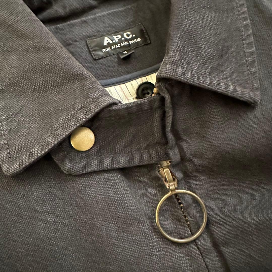 【A.P.C】GARMENT DYED VINTAGE COVERALL BLK