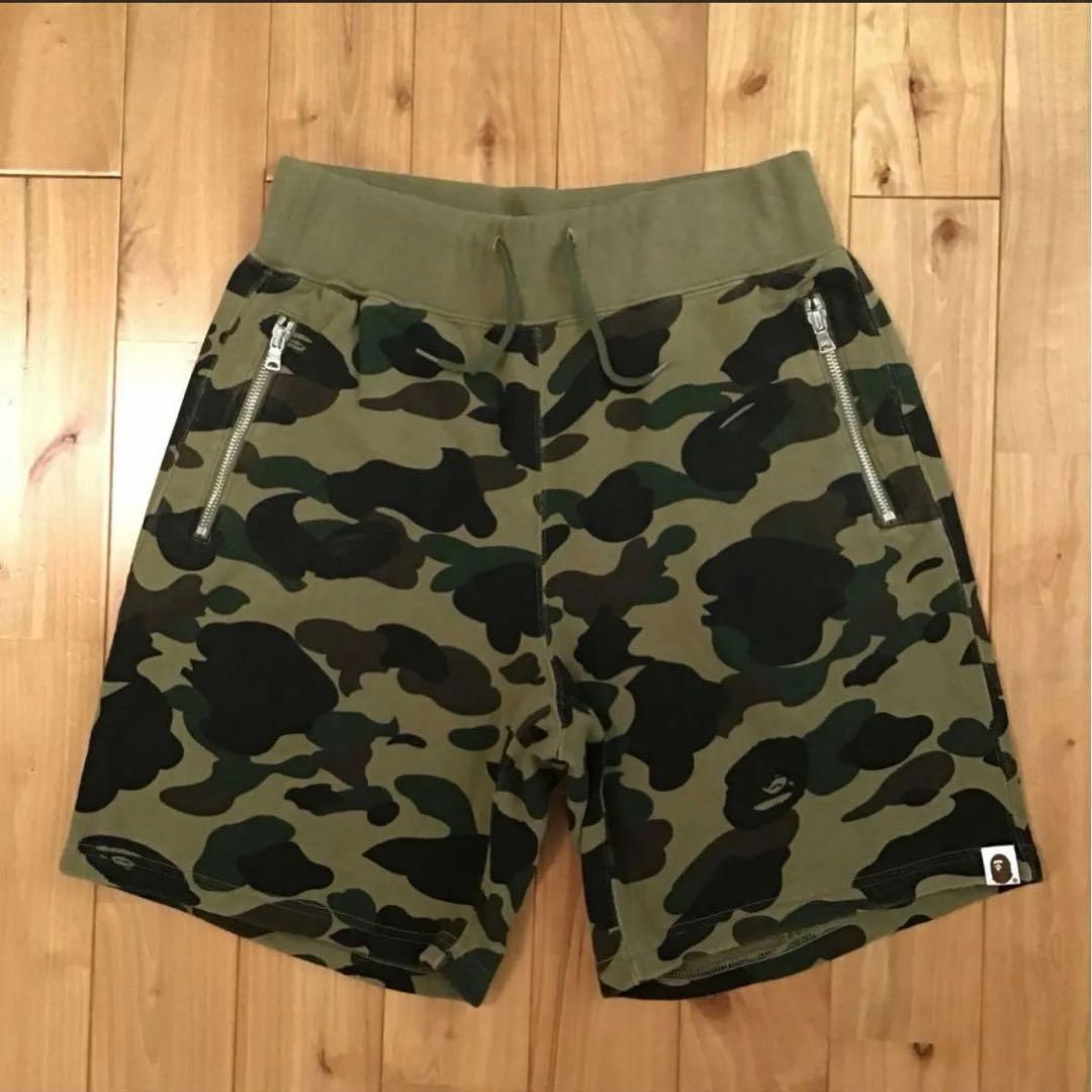 BAPE camo スウェット ハーフパンツ ベイプ 000000008323