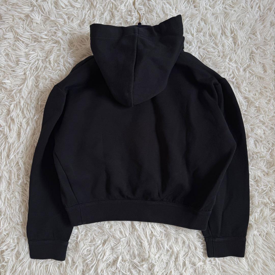 美品　ルイヴィトン　パーカー　モノグラム　ロゴプリント　ブラック　XSサイズ