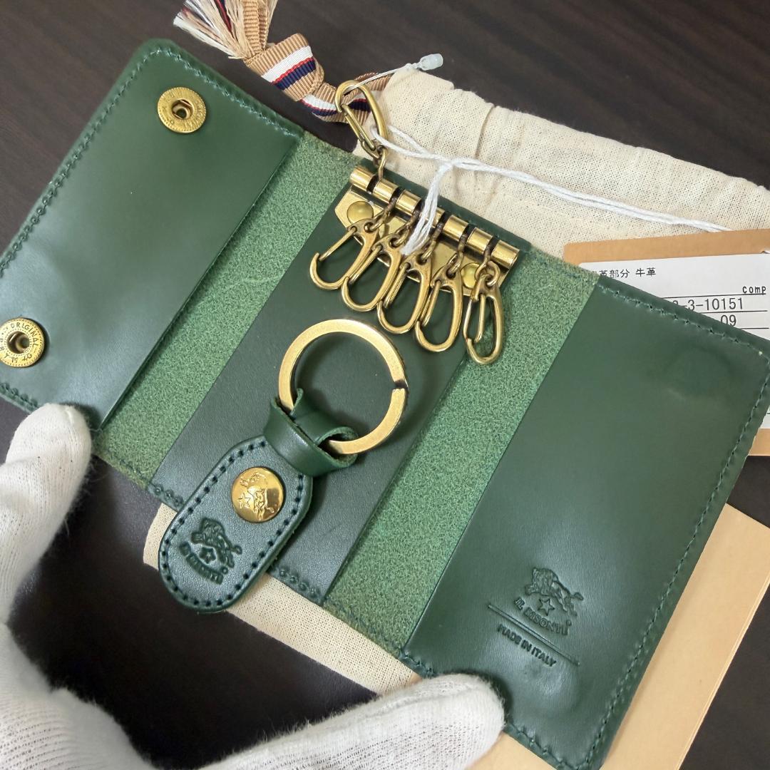 【新品未使用】イルビゾンテ 6連 キーケース グリーン