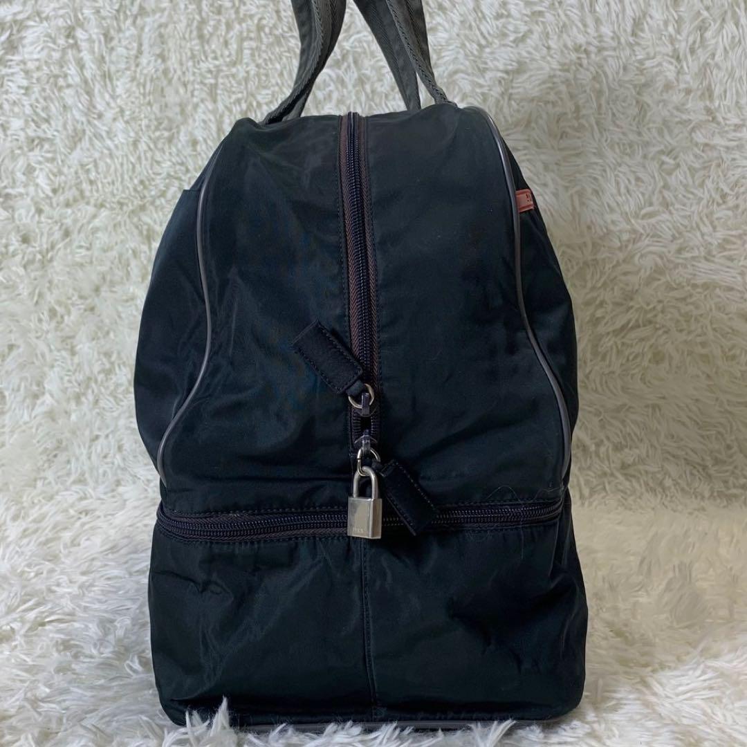PRADA SPORTS ボストンバッグ ナイロン 南京錠カデナ Gカード付き