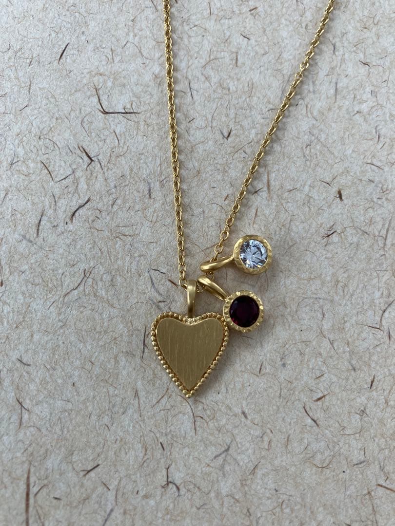 「組み合わせて、私らしく」ハートとストーンのネックレス/高橋美賀さんコラボ