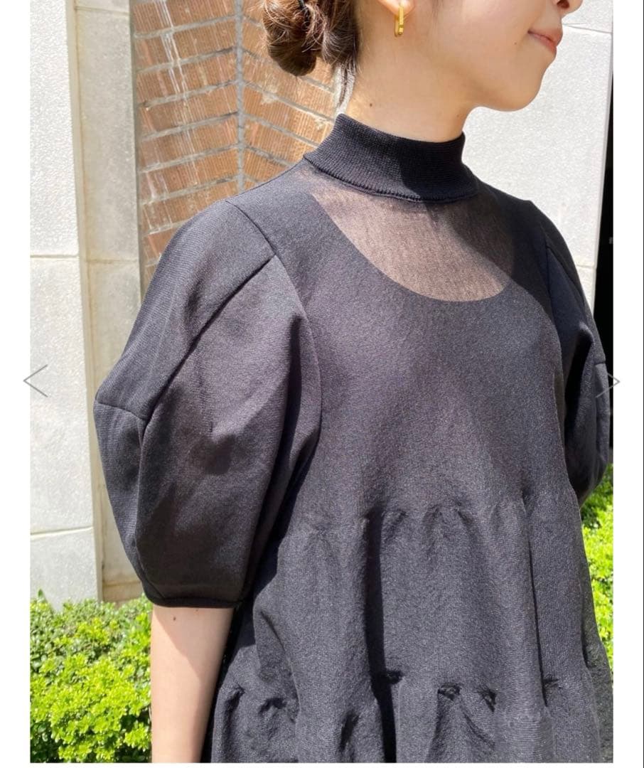 美品♡アドーア♡ADORE♡シアーチュニック♡ブラック