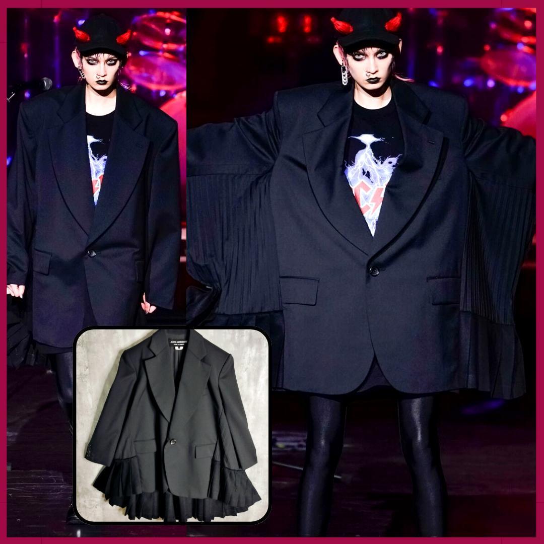 【21AWランウェイモデル・美品】ジュンヤワタナベ プリーツドッキングジャケット