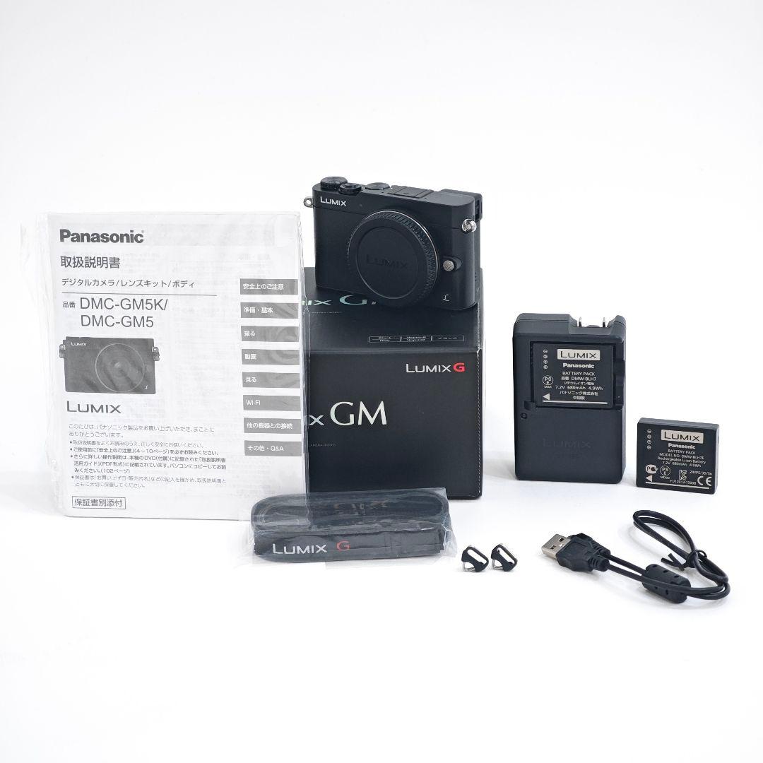 【中古美品】Panasonic LUMIX DMC-GM5 ボディ ブラック
