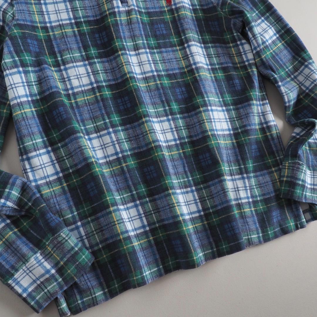 ラルフローレン　新品タグ付き　スウェット　ハーフジップ　チェック柄