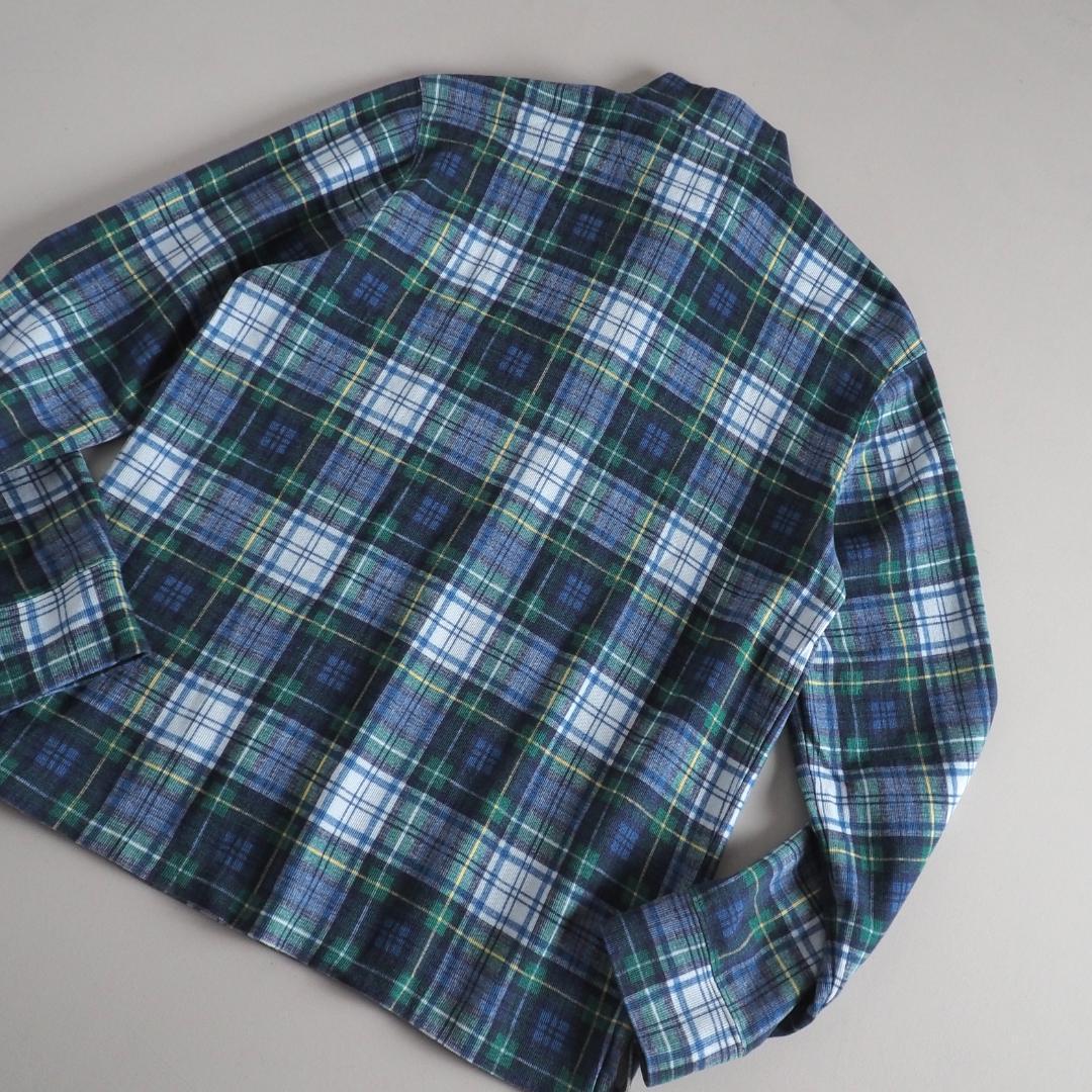 ラルフローレン　新品タグ付き　スウェット　ハーフジップ　チェック柄