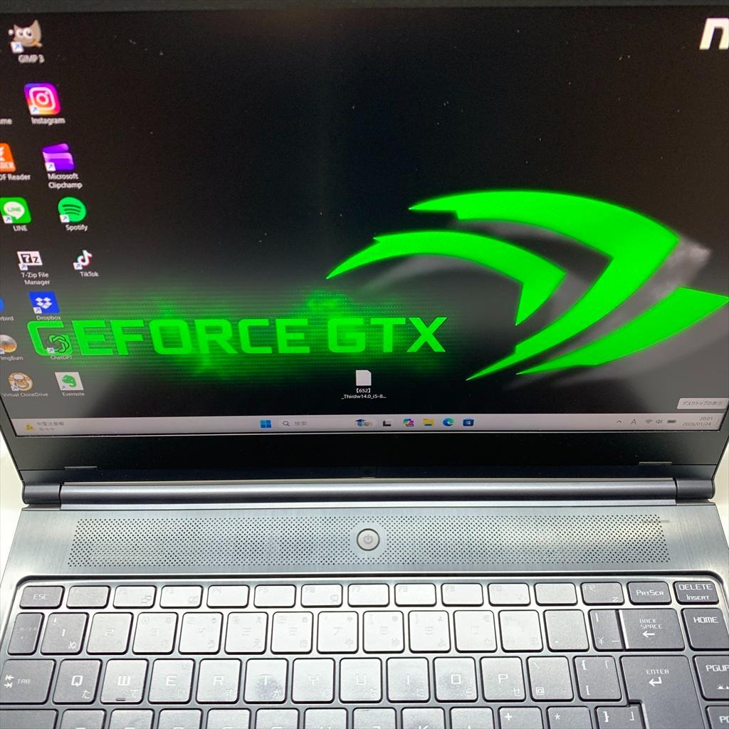 美品！高性能！軽量薄型　爆速ゲーミングノート　4コア8スレ　NVIDIA GPU