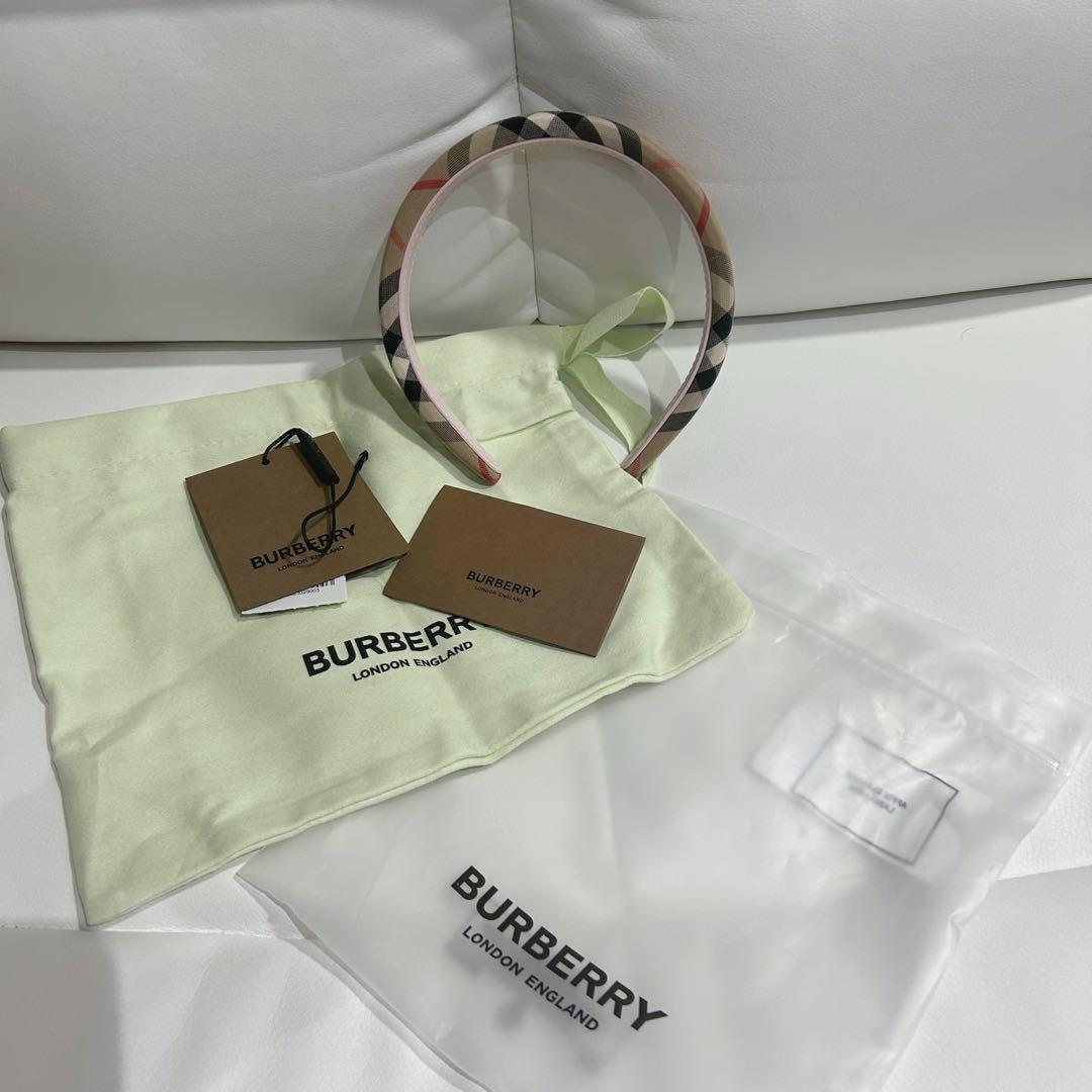 BURBERRY チェック柄 カチューシャ