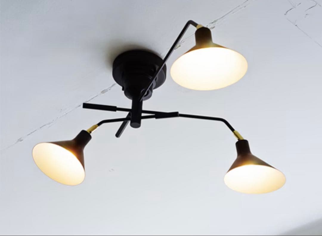 Ronne シーリングライト 3灯 マットブラック