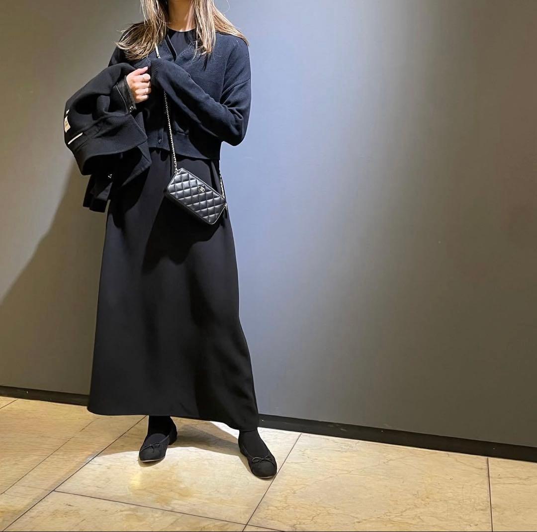CAINEE Oversized maxi dress(black) ケイニー