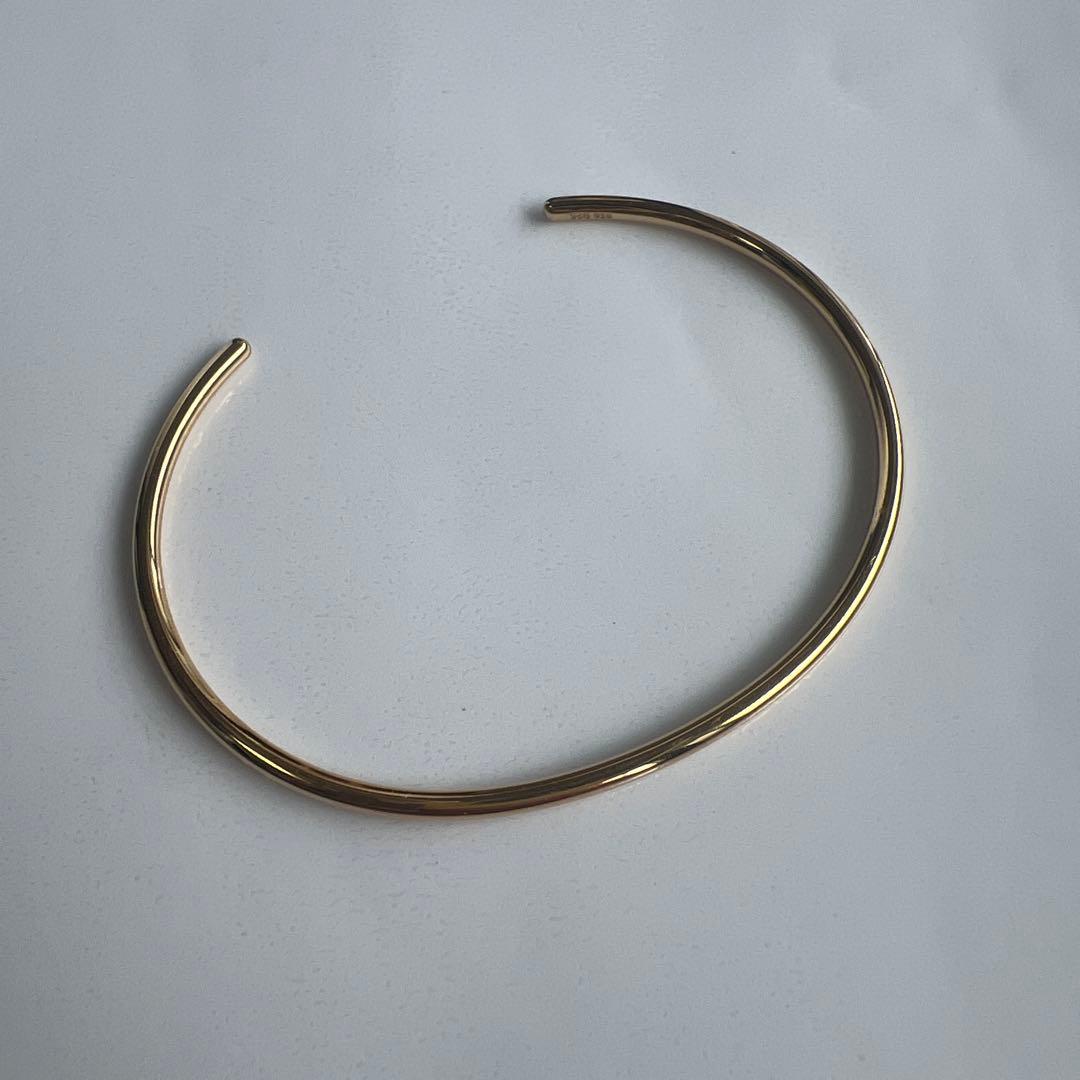 もか様⭐︎ete オブジェ シン バングル S イエローゴールド