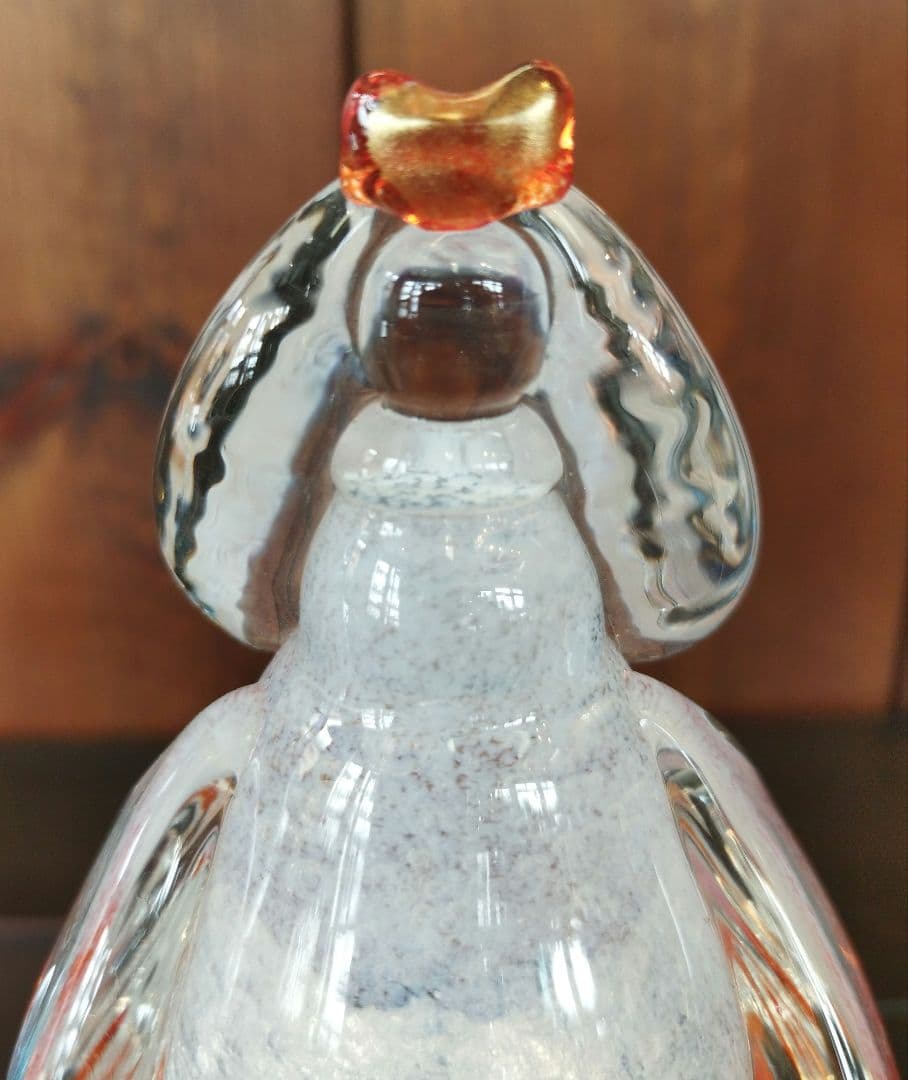 メル様売約済　新品　淡雪びな　硝子　おひなさま　置物