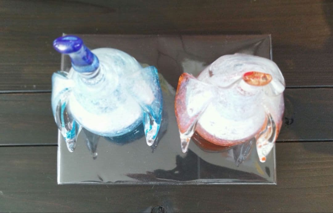 メル様売約済　新品　淡雪びな　硝子　おひなさま　置物