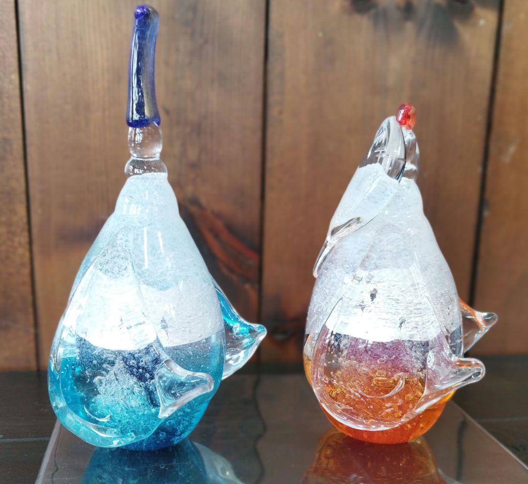 メル様売約済　新品　淡雪びな　硝子　おひなさま　置物