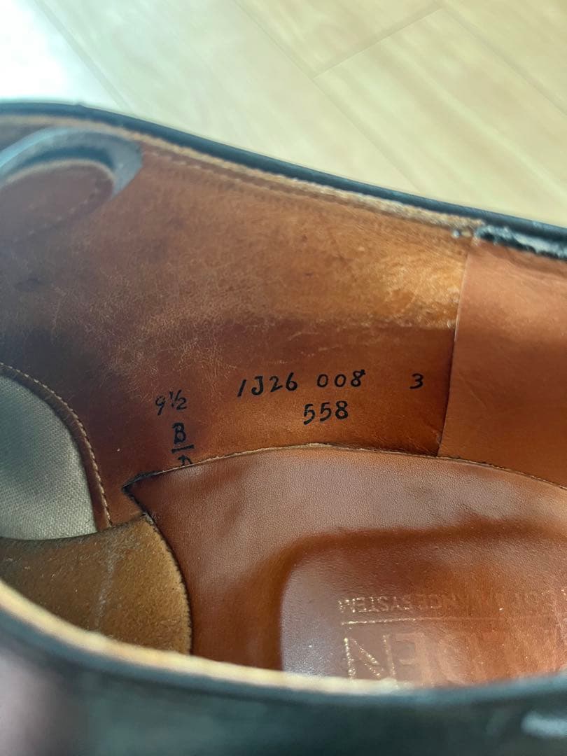 y*n様 Alden オールデン　カーフ　ストレートチップ　ブラック　9.5