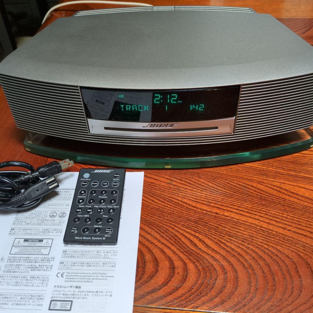 BOSE Wave Music System Ⅲ完動品ワイドFM純正各種取説台座