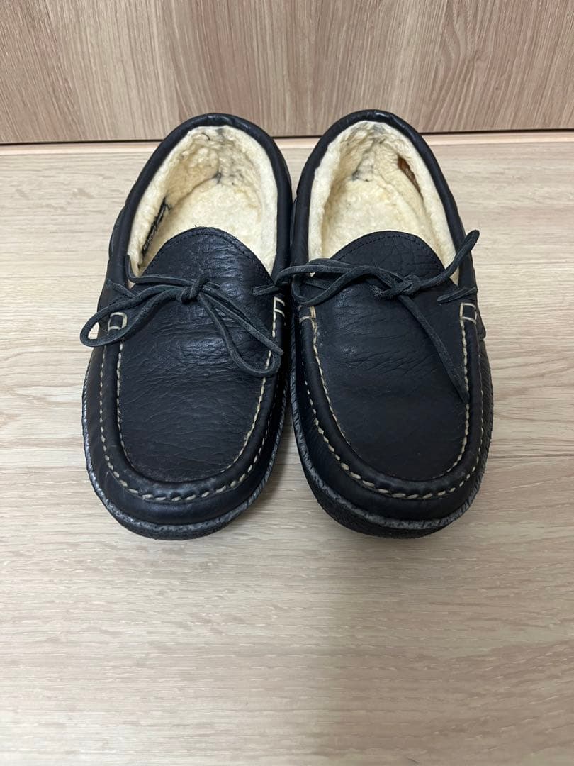 最終値下　UNUSED × Russell Moccasin ムートンモカシン