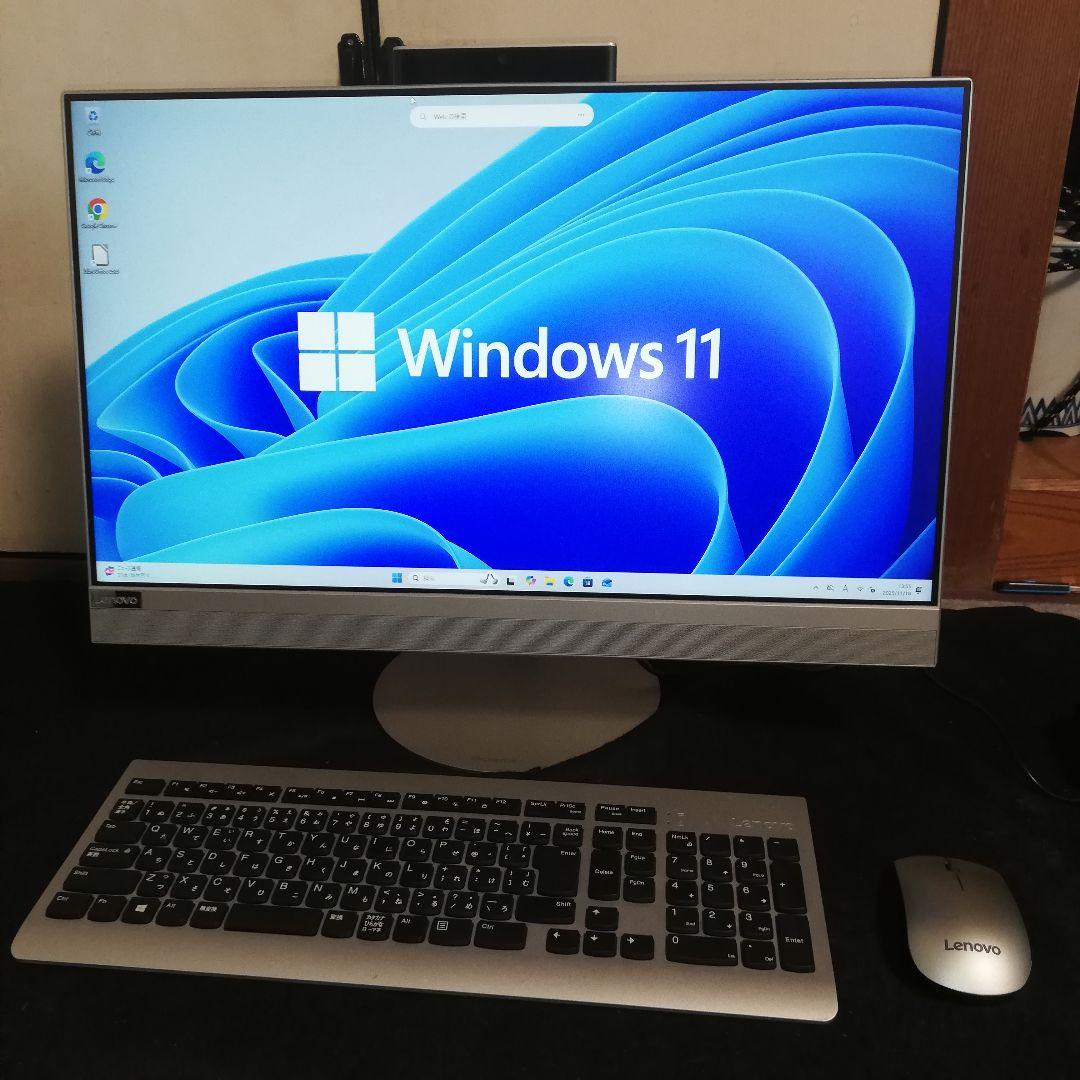 レノボ 超狭枠24インチ Celeron-G4930T/8GB/256SSD