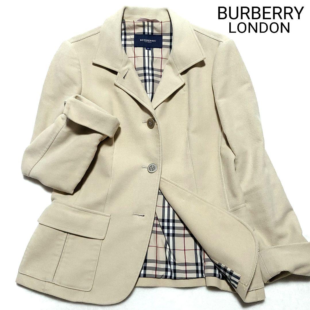 バーバリー　テーラードジャケット ノバチェック メタルボタン 大きいサイズ