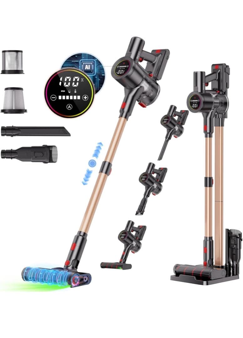 【新品】コードレス掃除機 軽量 サイクロン式 スティッククリーナー バッテリー