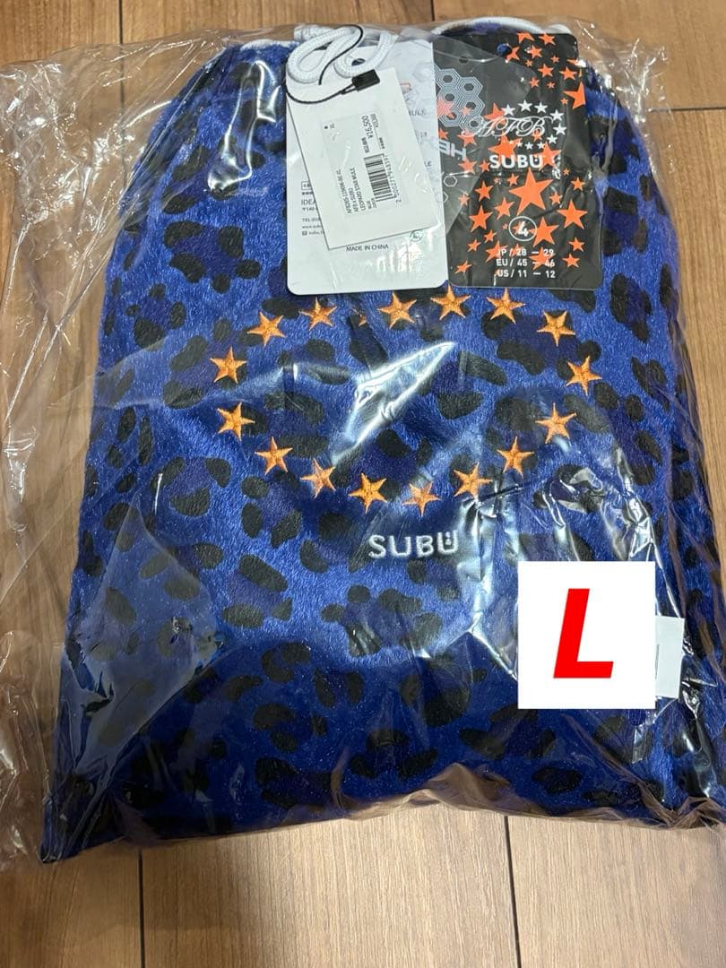 サイズ3 AFB x SUBU Leopard STAR Mule ブルー