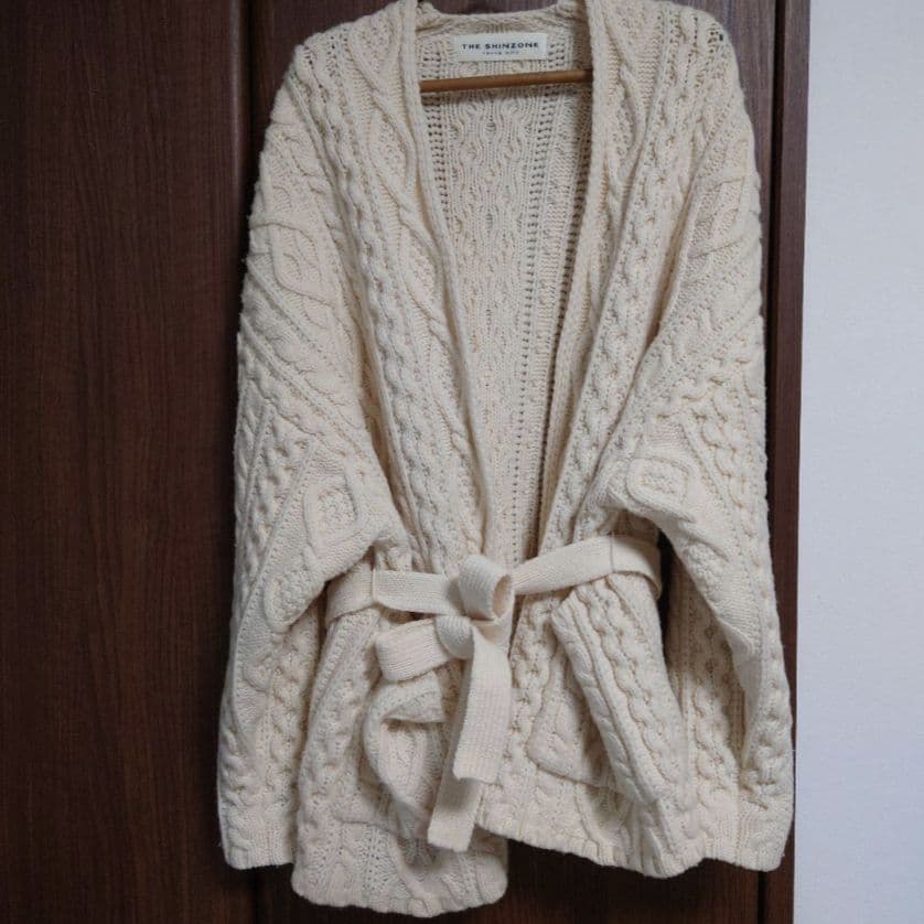 SHINZONE ケーブルニット カーディガン プルオーバー