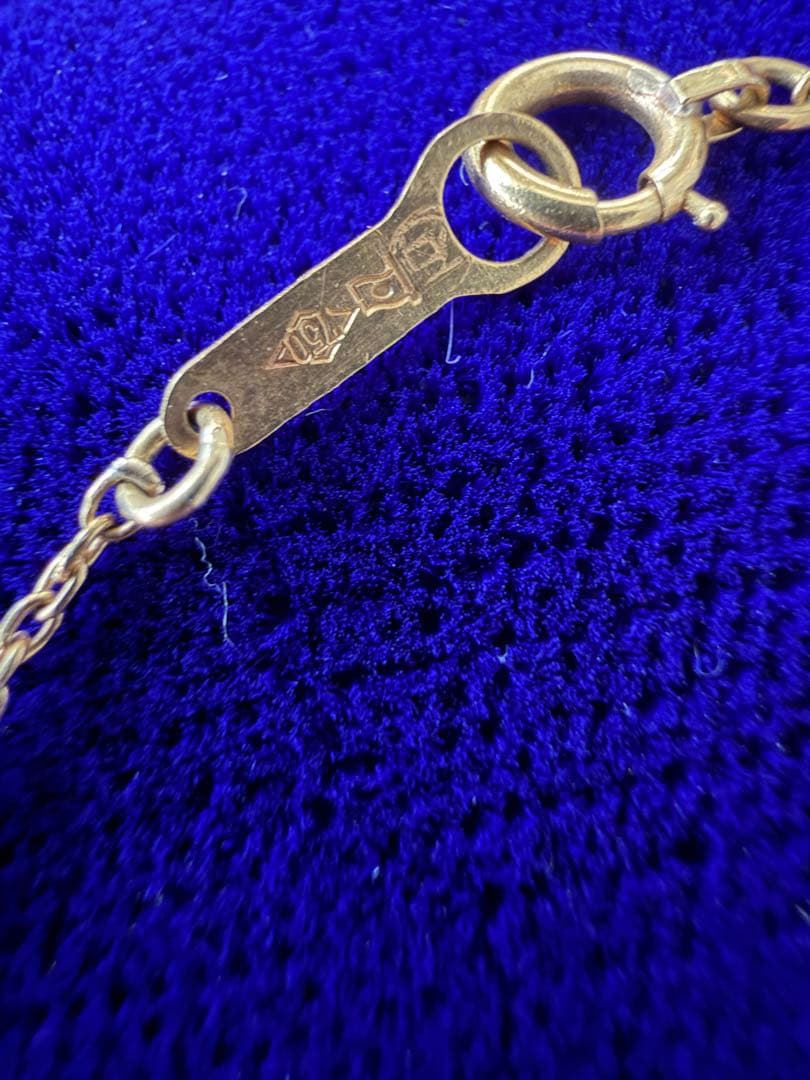 18金ゴールド バーネックレス