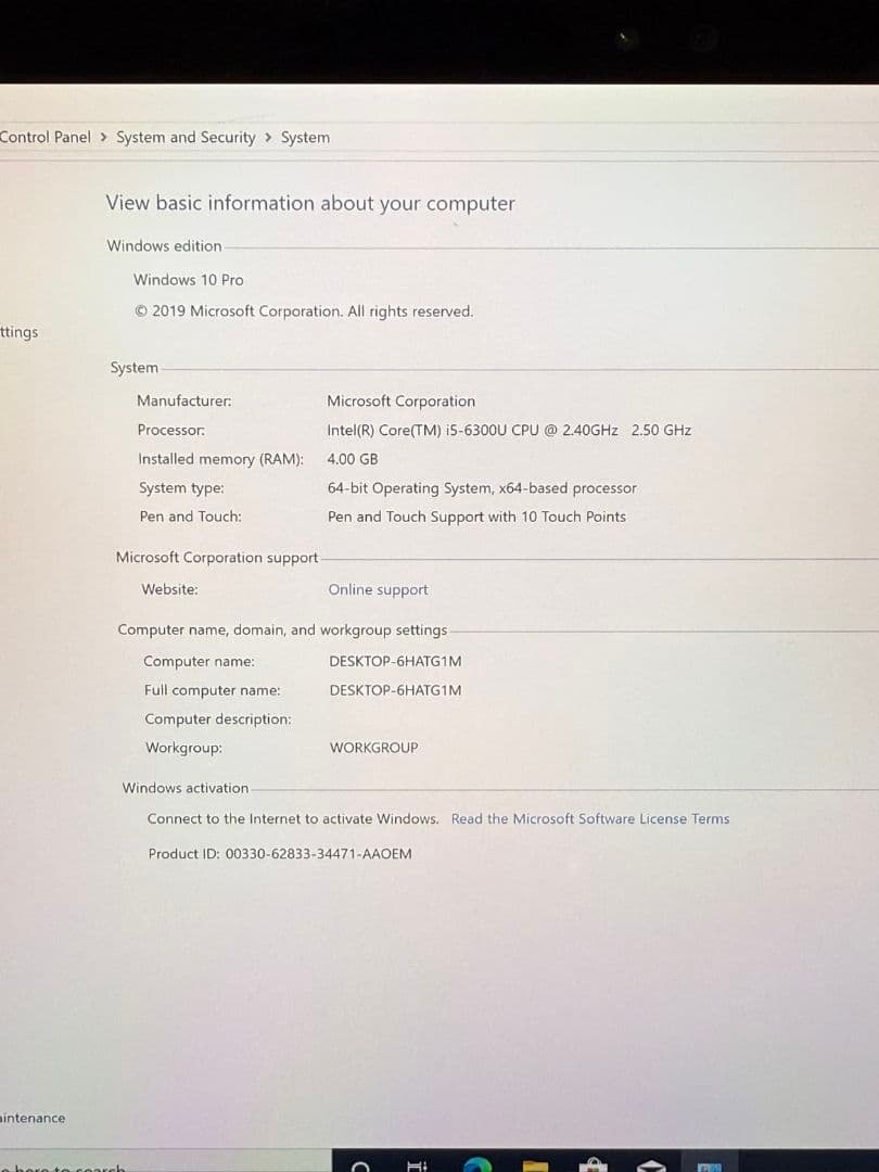 Windowsノート本体 Microsoft Surface Pro 4