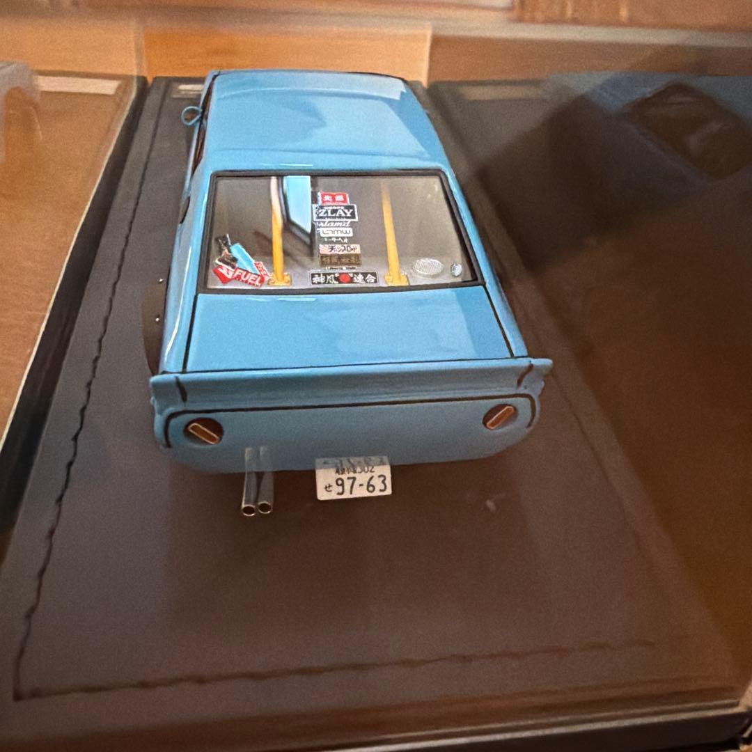 イグニッションモデル 1/43 ケンメリ 2ドア リバティウォーク ブルー