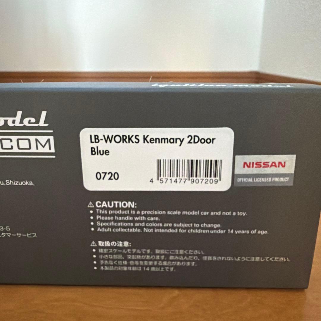 イグニッションモデル 1/43 ケンメリ 2ドア リバティウォーク ブルー