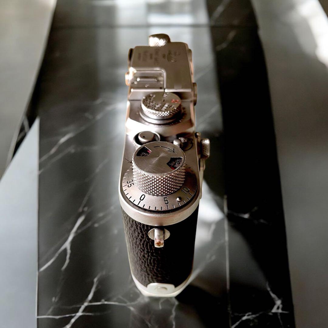 【OH済】Leica IIIf バルナックライカ セルフ付＋純正革ケース付