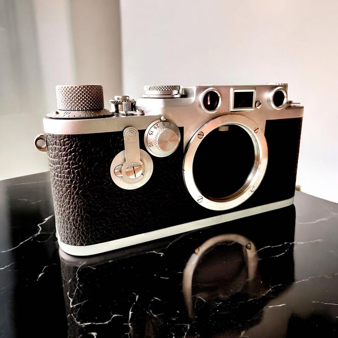 【OH済】Leica IIIf バルナックライカ セルフ付＋純正革ケース付