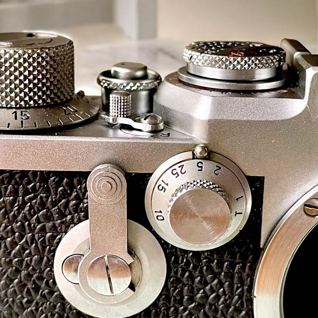 【OH済】Leica IIIf バルナックライカ セルフ付＋純正革ケース付