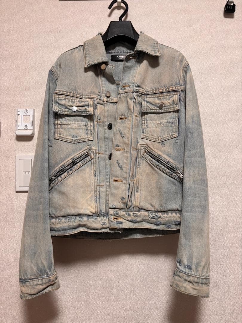 AMIRI デニムジャケット ダメージ サイズM