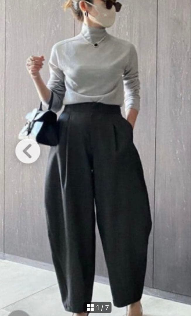 lohen ローヘン　ダブルクロスフォルムパンツ　ブラック　38