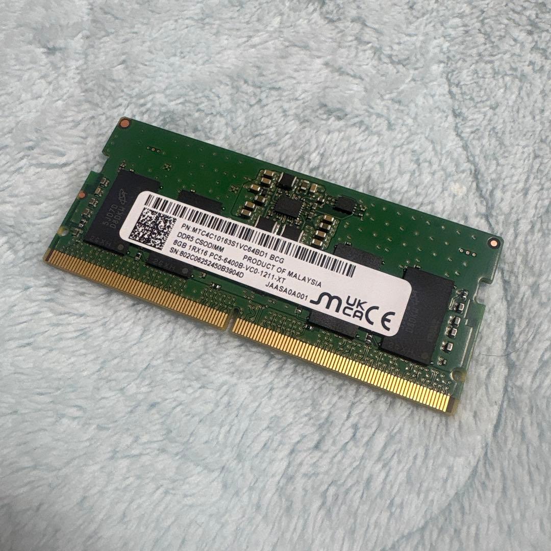 メモリー Micron DDR5 CSODIMM 8GB