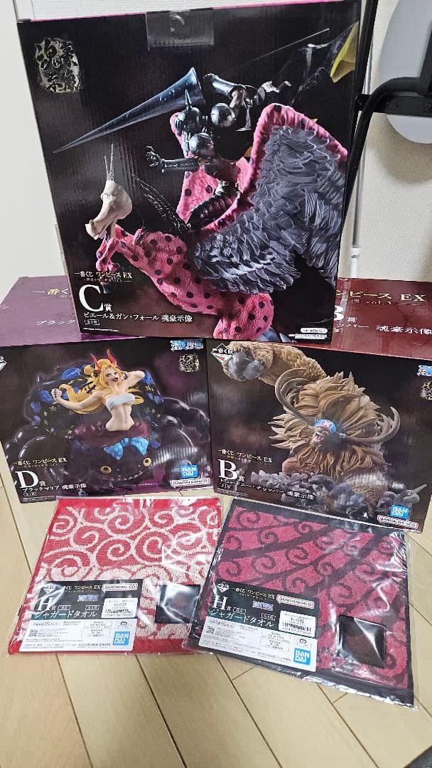 一番くじONE PIECE 魂豪示像A賞B賞C賞 フィギュア3体セット 未開封