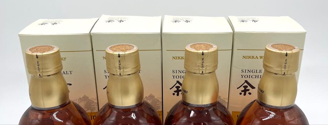 【未開栓・箱付】NIKKA 余市 ウッディ＆バニラ 500ml 4本セット
