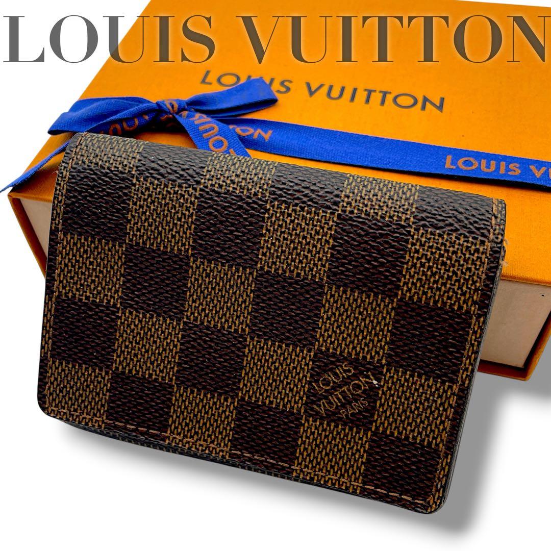 【美品】ルイヴィトン 名刺入れ　カードケース ヴィジット　ダミエエベヌ