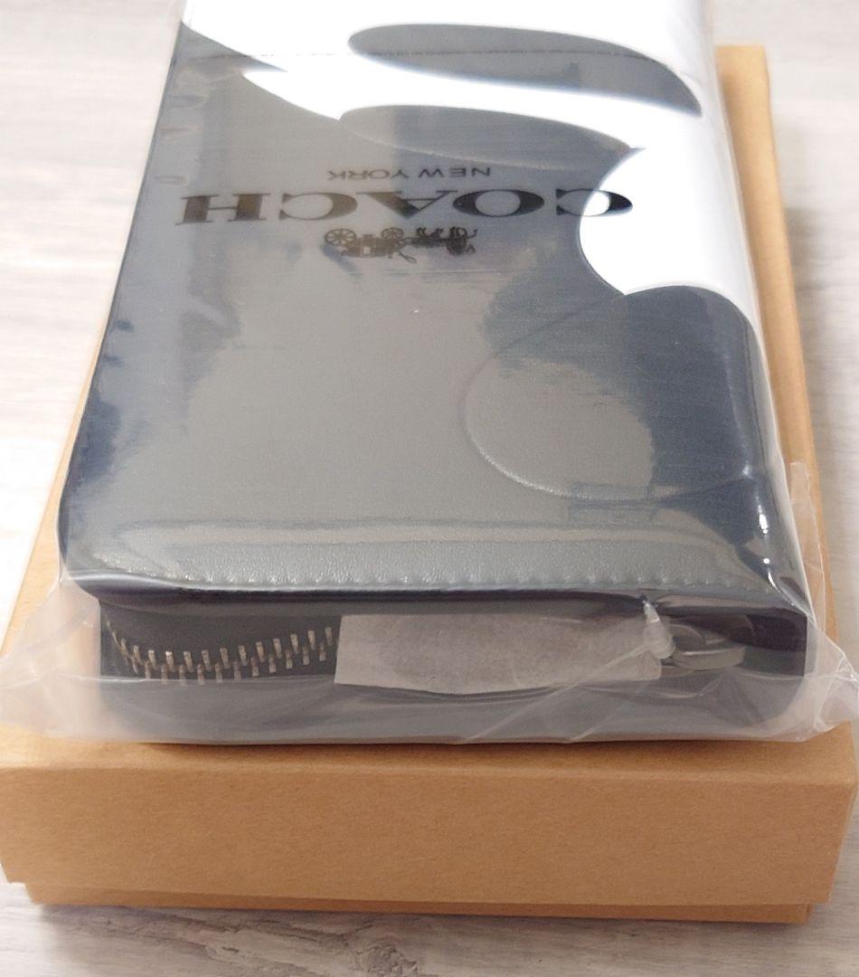 新品 COACH コーチ ラウンドファスナー財布 ミッキーマウス 横顔タイプ