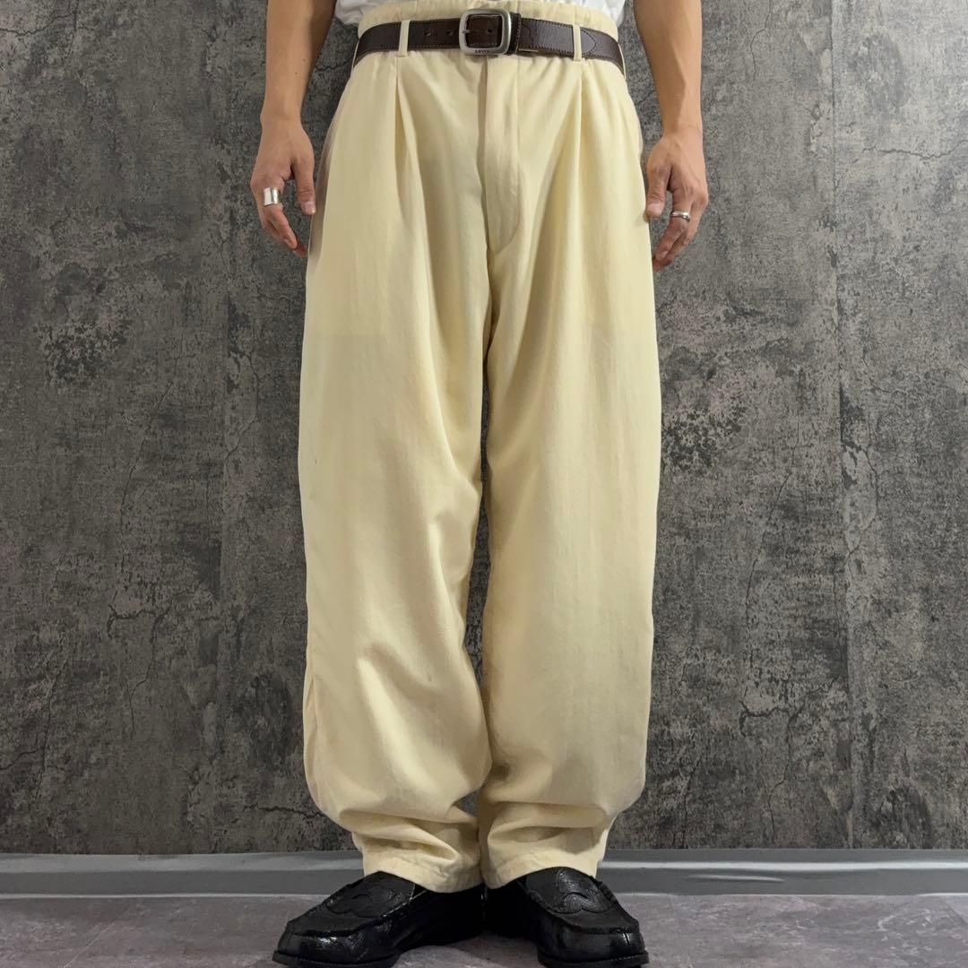 1989AW コムデギャルソンオムプリュス ワイドウールスラックス 80s