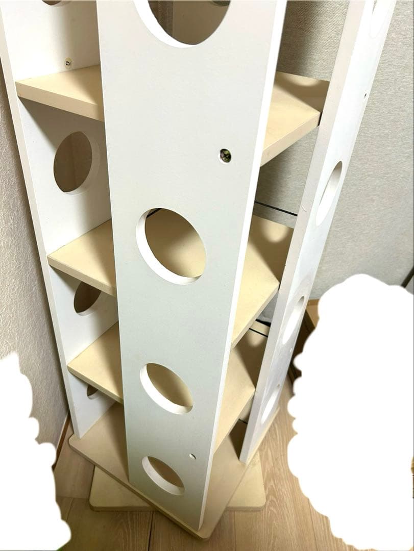 マルチラック　木製ラック　本棚　回転本棚　木製本棚　完成品