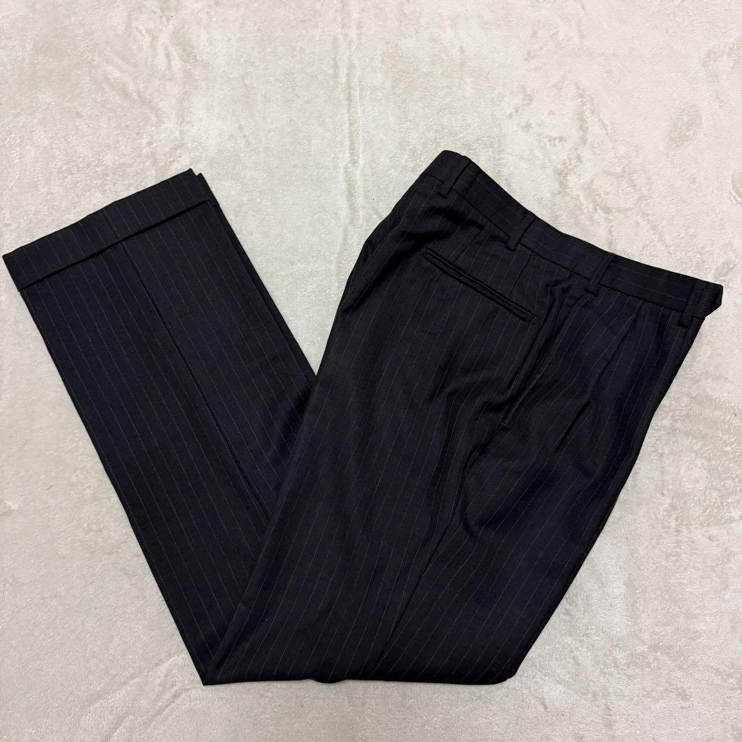 美品　バーバリーブラックレーベル　3ピース L ダークグレー　セットアップスーツ