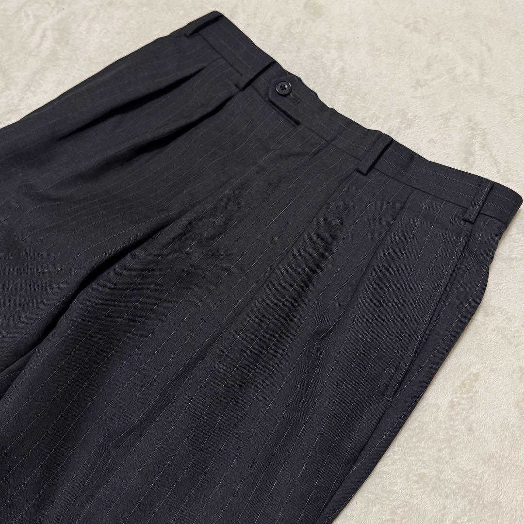 美品　バーバリーブラックレーベル　3ピース L ダークグレー　セットアップスーツ