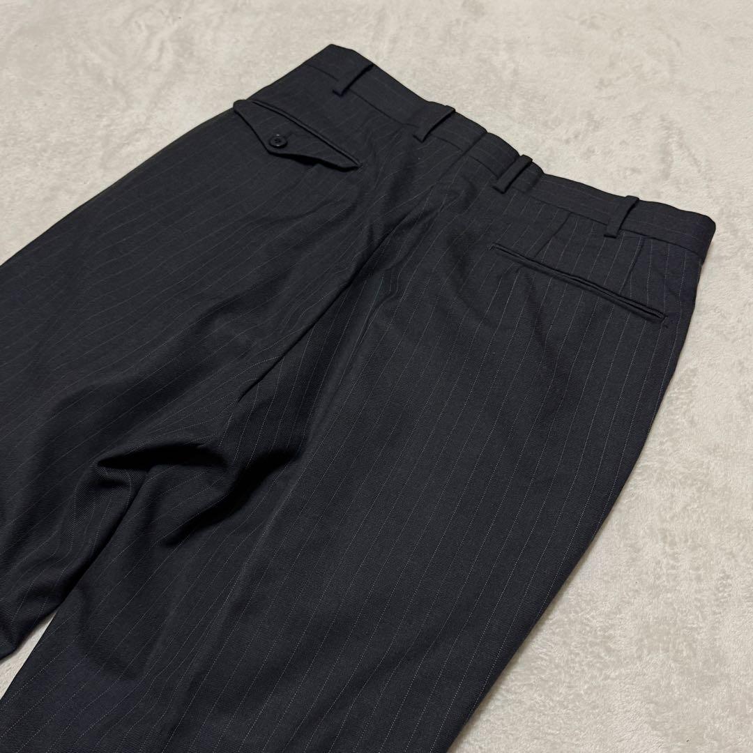 美品　バーバリーブラックレーベル　3ピース L ダークグレー　セットアップスーツ