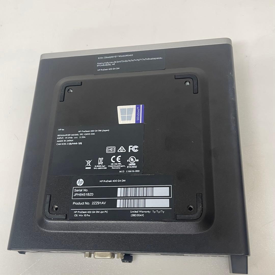 ミニPC #524 HP ProDesk 400 G4 DM i5-8500T 16GB